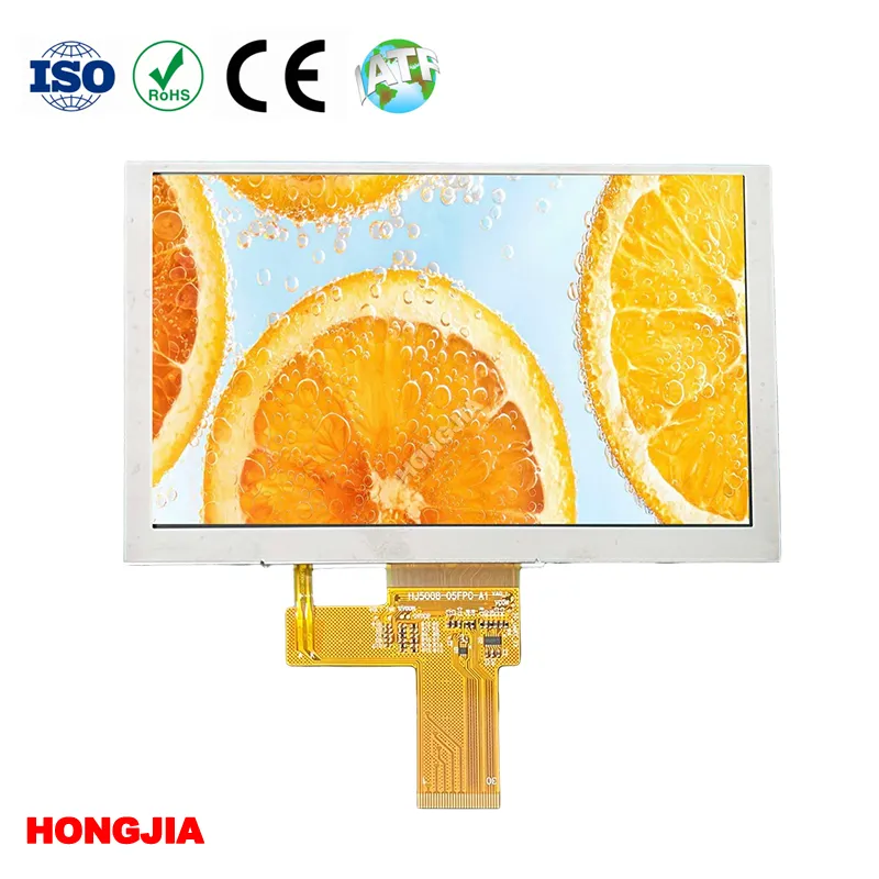 5,0 tuuman IPS-LCD-näyttö 1024x600 solukosketuksella MIPI