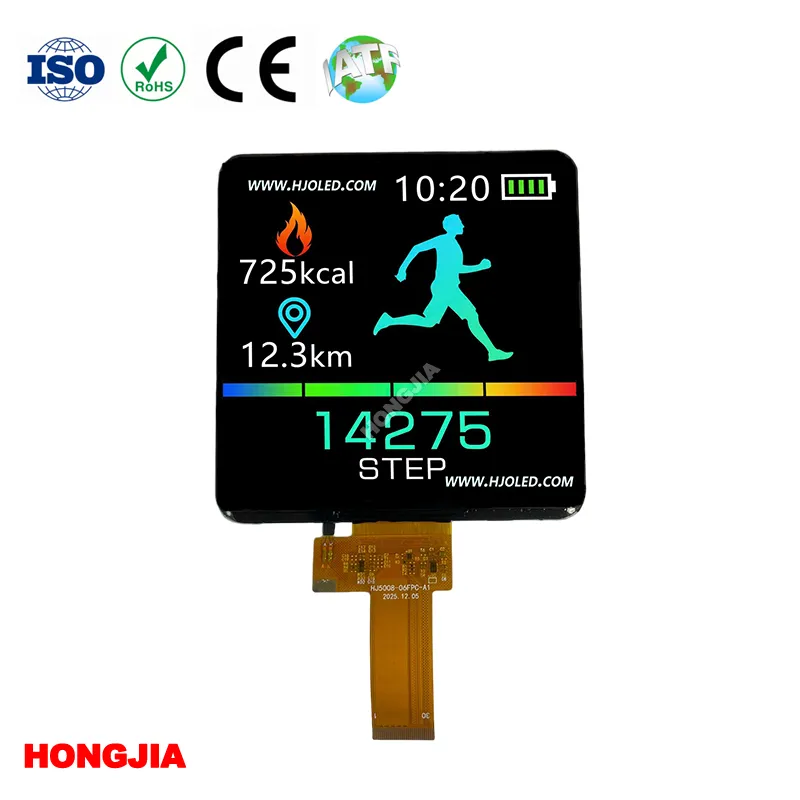 5,5 tuuman neliömäinen LCD-näyttö 720 x 720 solukosketuksella